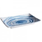 Elite Global Solutions D712SQ Van Gogh Navy 22 oz. Square Melamine Bowl - 6/Case