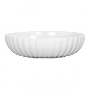 Cal-Mil 46 oz. White Scalloped Melamine Bowl Cal-Mil 46 oz. White Scalloped Melamine Bowl