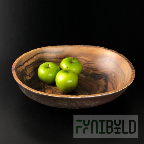 Elite Global Solutions M14123OV-SEQ Sequoia 5.1 Qt. Oval Wood Grain Melamine Serving Bowl