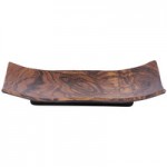 Elite Global Solutions M14123OV-SEQ Sequoia 5.1 Qt. Oval Wood Grain Melamine Serving Bowl