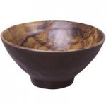 Elite Global Solutions M14123OV-SEQ Sequoia 5.1 Qt. Oval Wood Grain Melamine Serving Bowl