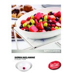 TableCraft 1025002 Sierra 3 Qt. White Oval Melamine Serving Bowl