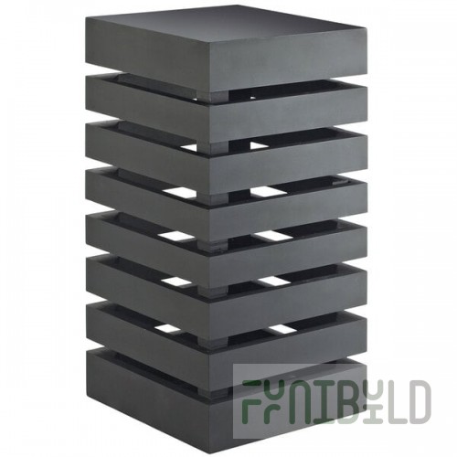 Cal-Mil 3331-96 Midnight Bamboo Black Square Crate Riser - 9