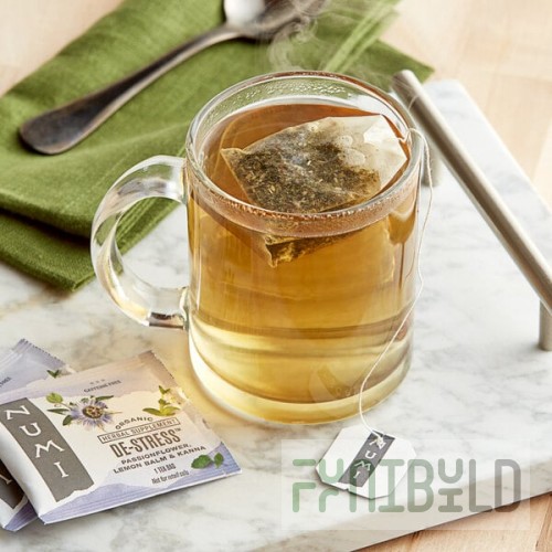 Numi Organic De-Stress Herbal Tea Bags - 96/Case