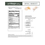 Elk Village Bakery 2-Count Individually Wrapped Vegan Vanilla Amaretti Cookie 1.34 oz. - 32/Case