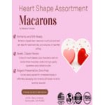 Macaron Centrale Heart Shape Macaron Variety Pack - 100/Case