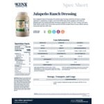 Ken's Foods Jalapeno Ranch Dressing 1 Gallon - 4/Case