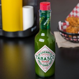 TABASCO® 5 fl. oz. Green Pepper Hot Sauce - 12/Case TABASCO® 5 fl. oz. Green Pepper Hot Sauce - 12/Case