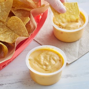 Muy Fresco 3.7 oz. Microwavable Nacho Cheese Sauce Cup - 30/Case Muy Fresco 3.7 oz. Microwavable Nacho Cheese Sauce Cup - 30/Case