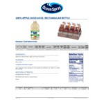 Ocean Spray 60 fl. oz. Apple Juice - 8/Case Ocean Spray 60 fl. oz. Apple Juice - 8/Case