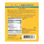Monin Sugar-Free Hazelnut Flavoring Syrup 750 mL Monin Sugar-Free Hazelnut Flavoring Syrup 750 mL