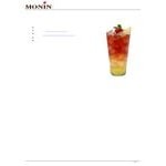 Monin Premium Wild Strawberry Flavoring Syrup 1 Liter - 4/Case