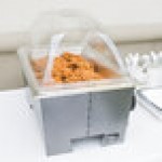 Sterno Full Size Silver Vein Fold Away Chafer with Clear Dome Cover and Full Size Pan Sterno Full Size Silver Vein Fold Away Chafer with Clear Dome Cover and Full Size Pan