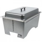 Sterno Full Size Silver Vein Fold Away Chafer with Clear Dome Cover and Full Size Pan Sterno Full Size Silver Vein Fold Away Chafer with Clear Dome Cover and Full Size Pan