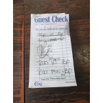 Choice 1 Part Green and White Paper Guest Check with Top Guest Receipt - 10/Pack Choice 1 Part Green and White Paper Guest Check with Top Guest Receipt - 10/Pack