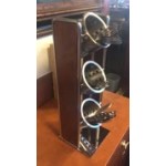 Cal-Mil 3715-49 Mid-Century 3-Cylinder Vertical Flatware / Condiment Display with Chrome Accents