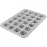 Chicago Metallic 45295 48 Cup 1.1 oz. Glazed Aluminized Steel Mini Muffin Pan - 17 7/8 Chicago Metallic 45295 48 Cup 1.1 oz. Glazed Aluminized Steel Mini Muffin Pan - 17 7/8