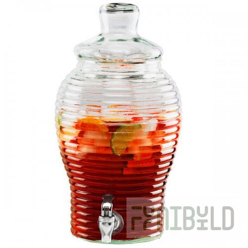 Stylesetter Willow Bay 1.5 Gallon Glass Beverage Dispenser by Jay Companies