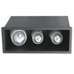 Vollrath FML-4V Black Thermoplastic Flush Mount Vertical 4-Slot Lid Holder
