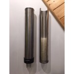 San Jamar L3200 Stainless Steel Wall Mount 6 - 10 oz. Lid Holder San Jamar L3200 Stainless Steel Wall Mount 6 - 10 oz. Lid Holder