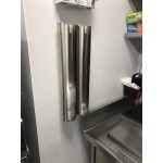 San Jamar L3200 Stainless Steel Wall Mount 6 - 10 oz. Lid Holder San Jamar L3200 Stainless Steel Wall Mount 6 - 10 oz. Lid Holder