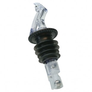 Precision Pours 0.625 oz. Crystal Clear Heavy Cork Measured Liquor Pourer with Fliptop 58 CL H F - 12/Case