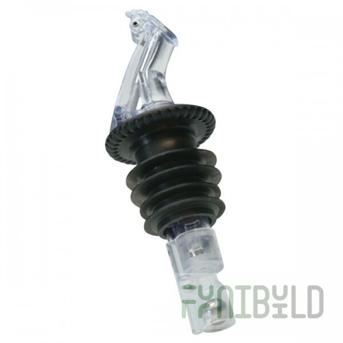 Precision Pours 0.625 oz. Crystal Clear Heavy Cork Measured Liquor Pourer with Fliptop 58 CL H F - 12/Case