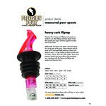 Precision Pours 0.625 oz. Crystal Clear Heavy Cork Measured Liquor Pourer with Fliptop 58 CL H F - 12/Case Precision Pours 0.625 oz. Crystal Clear Heavy Cork Measured Liquor Pourer with Fliptop 58 CL H F - 12/Case