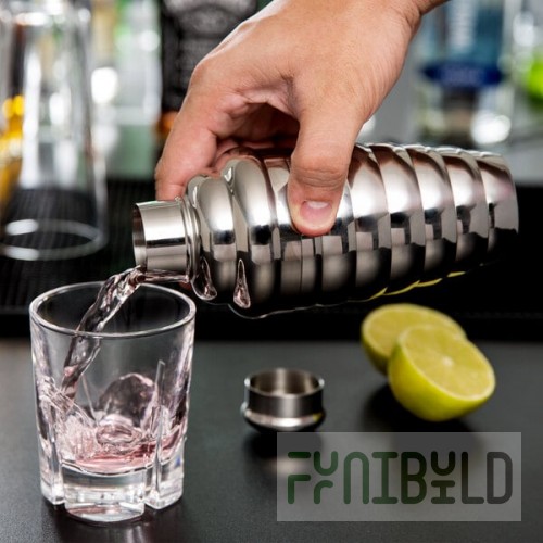 Vollrath 47610 12 oz. Stainless Steel 3-Piece Cobbler Cocktail Shaker