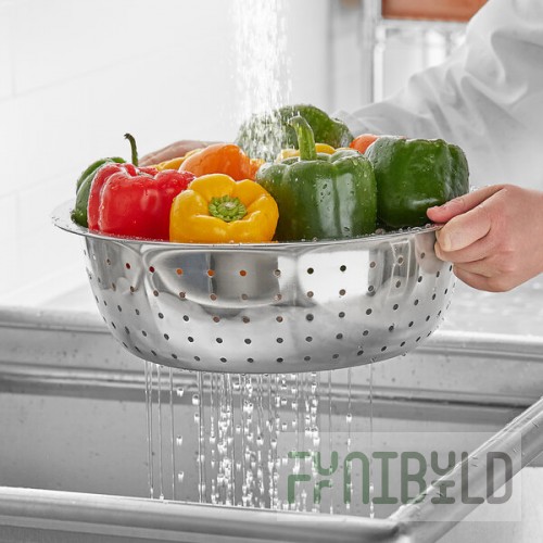 Choice 8 Qt. Stainless Steel Coarse Chinese Colander