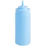 Choice 16 oz. Purple Wide Mouth Squeeze Bottle - 6/Pack Choice 16 oz. Purple Wide Mouth Squeeze Bottle - 6/Pack