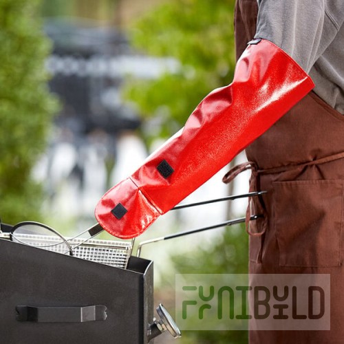 San Jamar EZKSL Red EZ-KLEEN® Sleeve Guard - 16