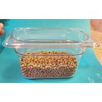 Carlisle 3068803 StorPlus 1/9 Size Black Polycarbonate Food Pan - 6