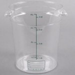 Carlisle 2 and 4 Qt. Green Round Polypropylene Food Storage Container Lid