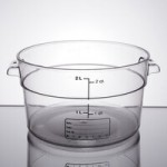 Carlisle 2 and 4 Qt. Green Round Polypropylene Food Storage Container Lid