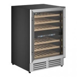 Eurodib USF54D Single Section 46-Bottle Half Height Dual Temperature Full Glass Door Wine Refrigerator Eurodib USF54D Single Section 46-Bottle Half Height Dual Temperature Full Glass Door Wine Refrigerator