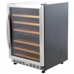 Eurodib USF54D Single Section 46-Bottle Half Height Dual Temperature Full Glass Door Wine Refrigerator Eurodib USF54D Single Section 46-Bottle Half Height Dual Temperature Full Glass Door Wine Refrigerator
