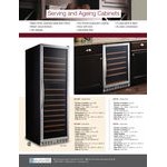 Eurodib USF54D Single Section 46-Bottle Half Height Dual Temperature Full Glass Door Wine Refrigerator Eurodib USF54D Single Section 46-Bottle Half Height Dual Temperature Full Glass Door Wine Refrigerator