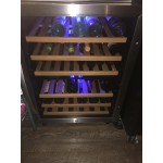 Eurodib USF54D Single Section 46-Bottle Half Height Dual Temperature Full Glass Door Wine Refrigerator Eurodib USF54D Single Section 46-Bottle Half Height Dual Temperature Full Glass Door Wine Refrigerator