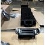 Scratch and Dent Cambro VBRL6110 Black 6' Versa Food / Salad Bar with Standard Casters - Low Height Scratch and Dent Cambro VBRL6110 Black 6' Versa Food / Salad Bar with Standard Casters - Low Height