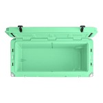 CaterGator CG100SFW Seafoam 110 Qt. Mobile Rotomolded Outdoor Cooler / Ice Chest