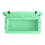 CaterGator CG100SFW Seafoam 110 Qt. Mobile Rotomolded Outdoor Cooler / Ice Chest