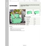 CaterGator CG100SFW Seafoam 110 Qt. Mobile Rotomolded Outdoor Cooler / Ice Chest