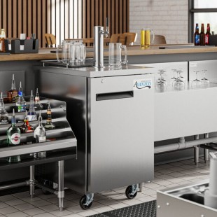 Avantco UDD-1-HC-S Single Tap Kegerator Beer Dispenser - Stainless Steel, (1) 1/2 Keg Capacity