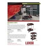 Luxor MC-3 Black 3 Shelf Mechanics Cart - 23