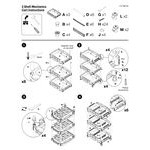 Luxor MC-3 Black 3 Shelf Mechanics Cart - 23