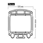 Luxor MC-3 Black 3 Shelf Mechanics Cart - 23