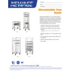 New Age Industrial Heavy-Duty Series 10-Pan End-Load Full-Size Mobile Aluminum Steam Table Pan Rack 52199 New Age Industrial Heavy-Duty Series 10-Pan End-Load Full-Size Mobile Aluminum Steam Table Pan Rack 52199