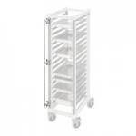 Cambro UGNPR11F18480 Camshelving® GN 1/1 Full Size 18 Pan Trolley Rack with Casters - Unassembled