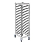 Cambro UGNPR11F18480 Camshelving® GN 1/1 Full Size 18 Pan Trolley Rack with Casters - Unassembled